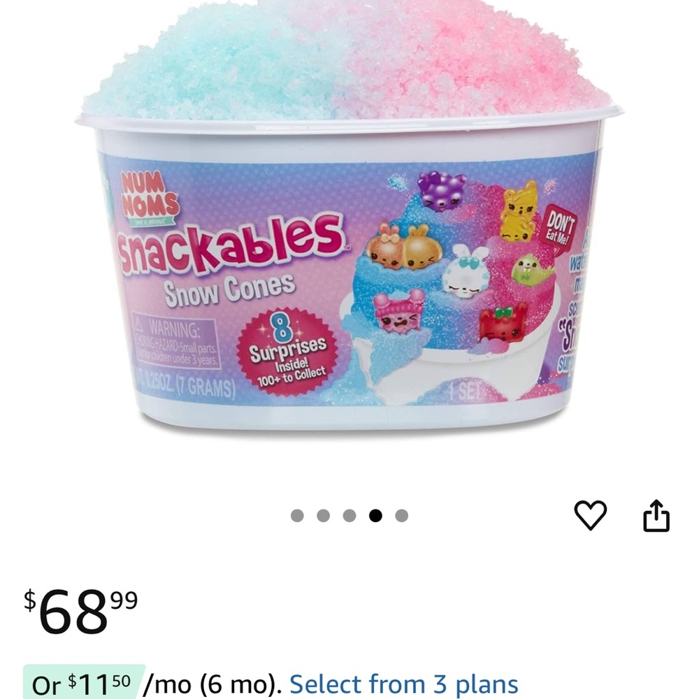 Num noms series 2 Snackables Snow Cones - Pink - Picture 9 of 10